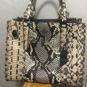 Coach snakeskin Tote